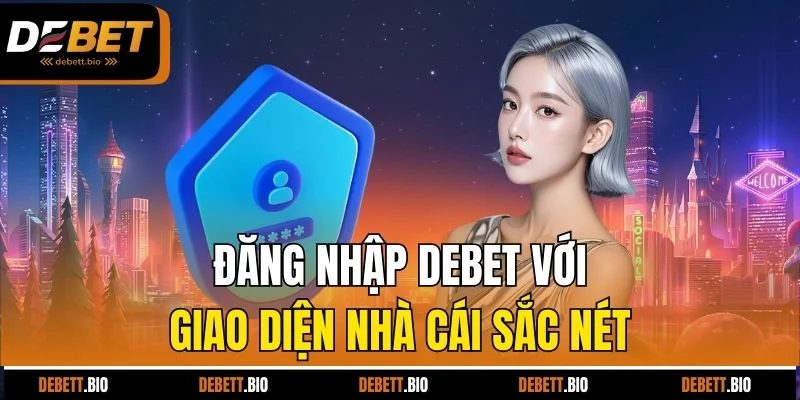Đăng nhập Debet với giao diện nhà cái sắc nét