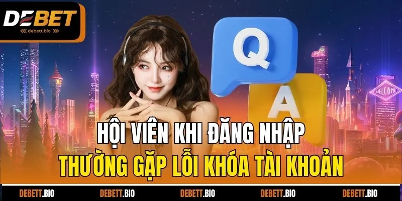 Hội viên khi đăng nhập thường gặp lỗi khóa tài khoản