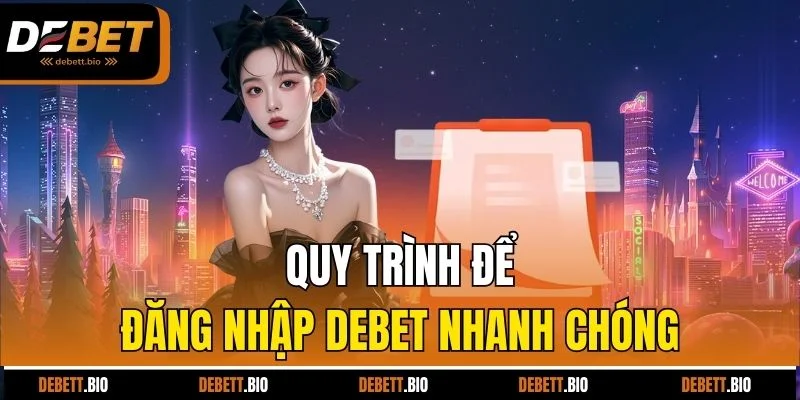 Quy trình để đăng nhập Debet nhanh chóng